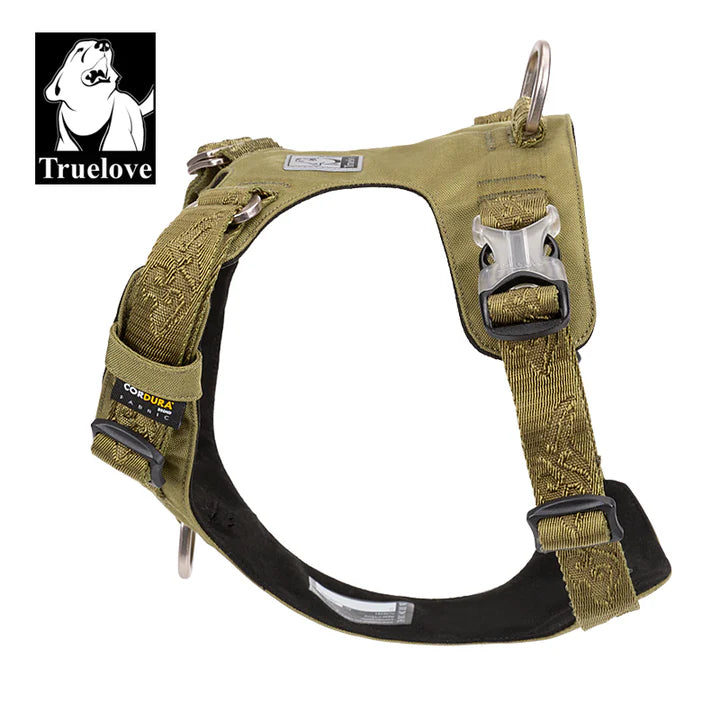 Lightweight Tactical No Pull Dog Harness - Green