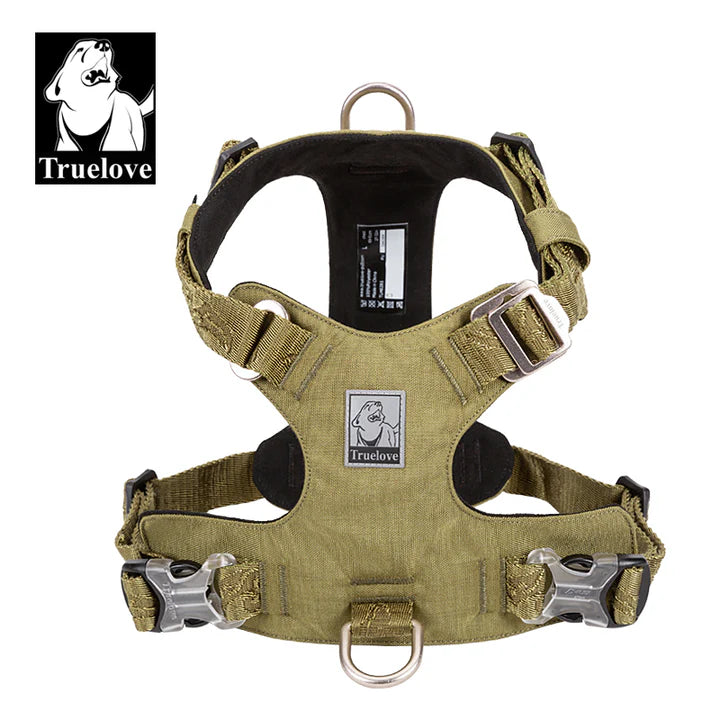 Lightweight Tactical No Pull Dog Harness - Green