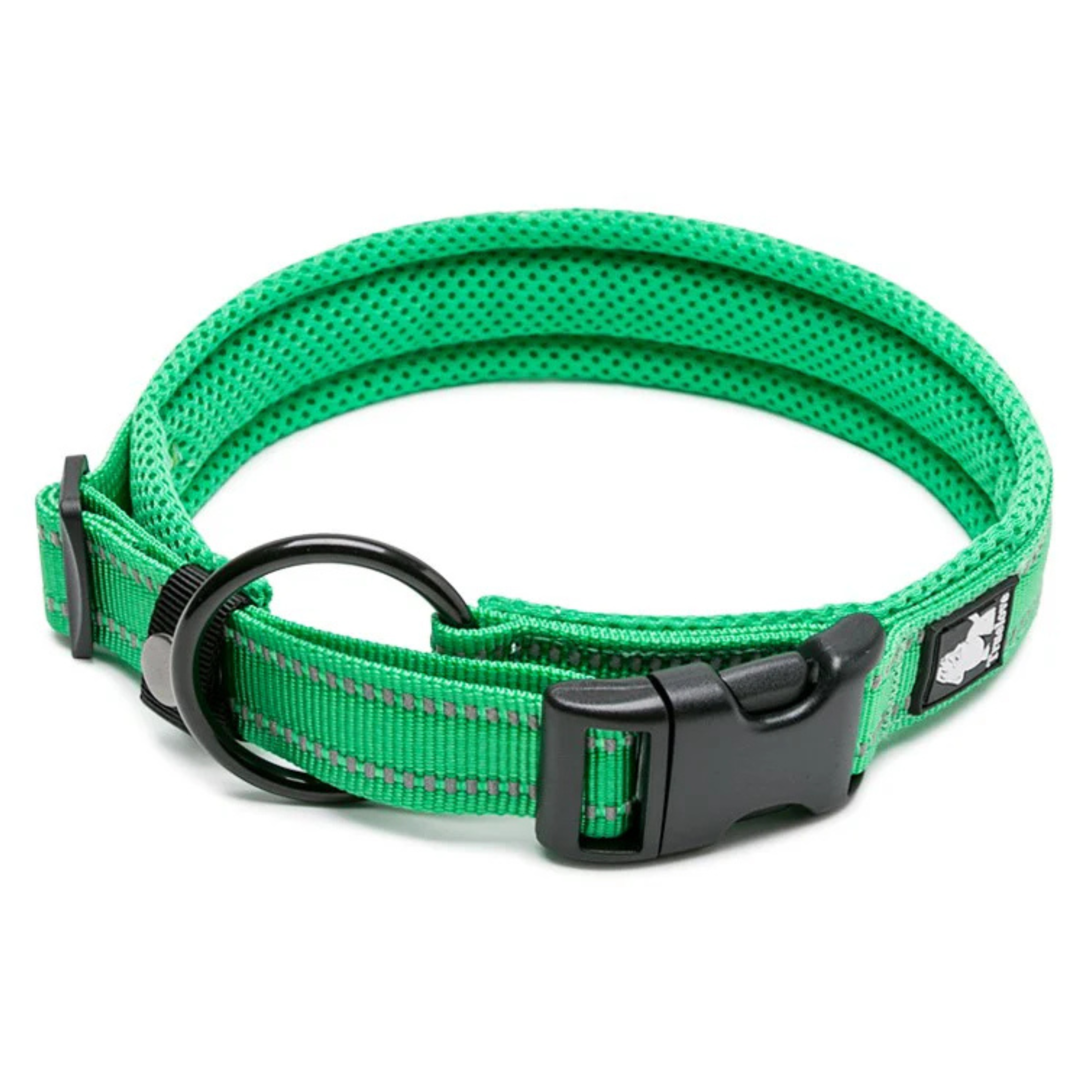 Heavy Duty Reflective Dog Collar - Green