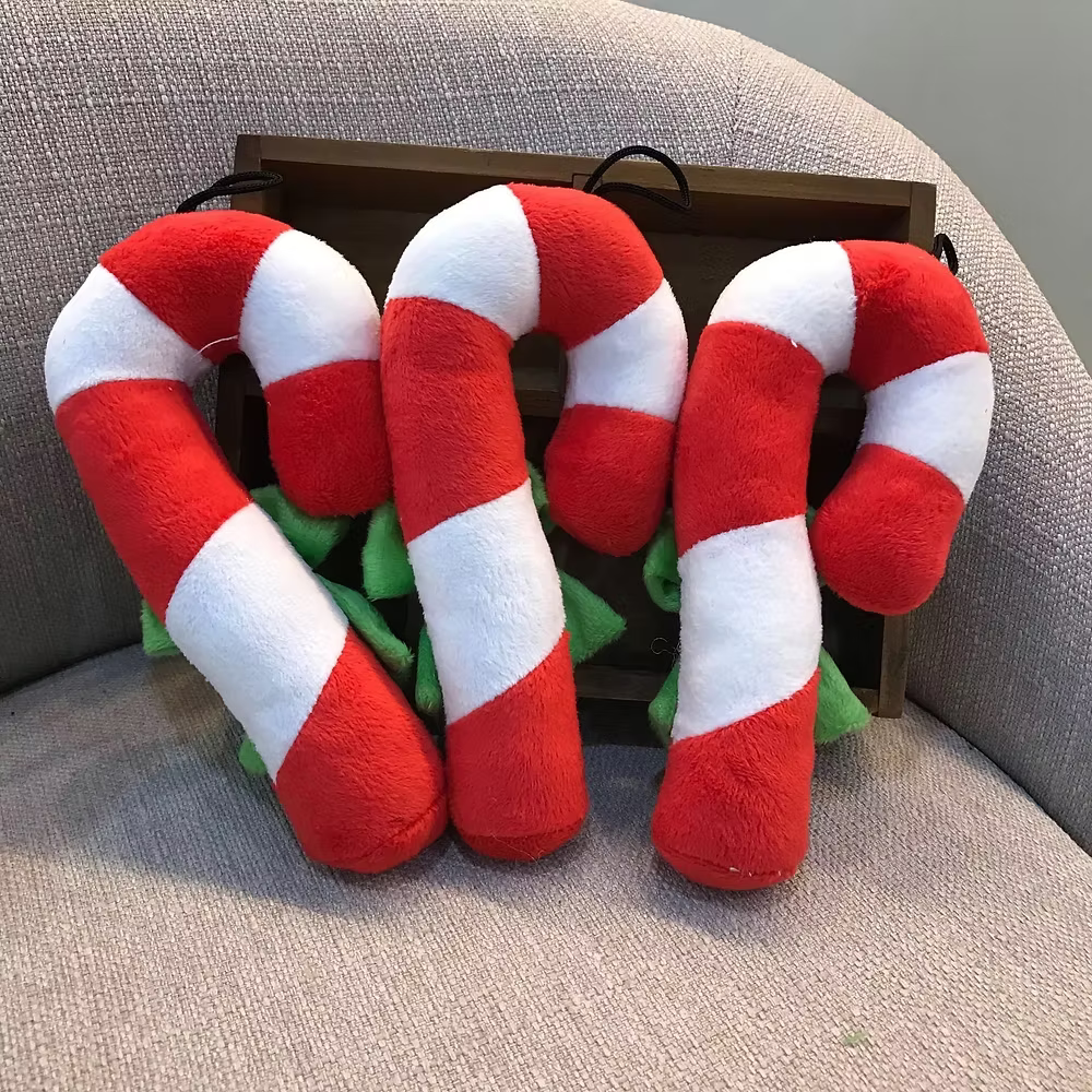 Christmas Candy Cane Dog Toy