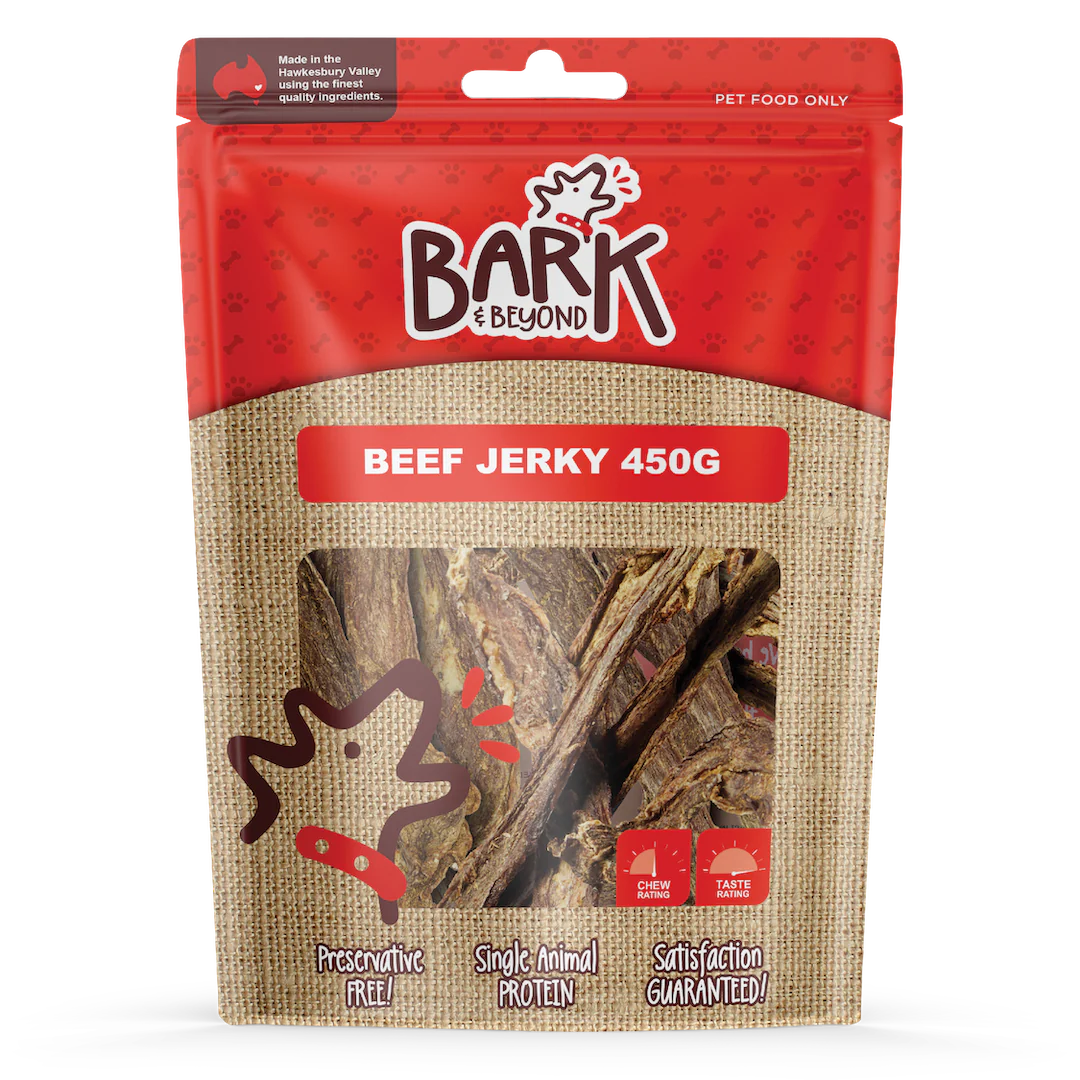 Bark & Beyond – Beef Jerky Dog Treats - 450g