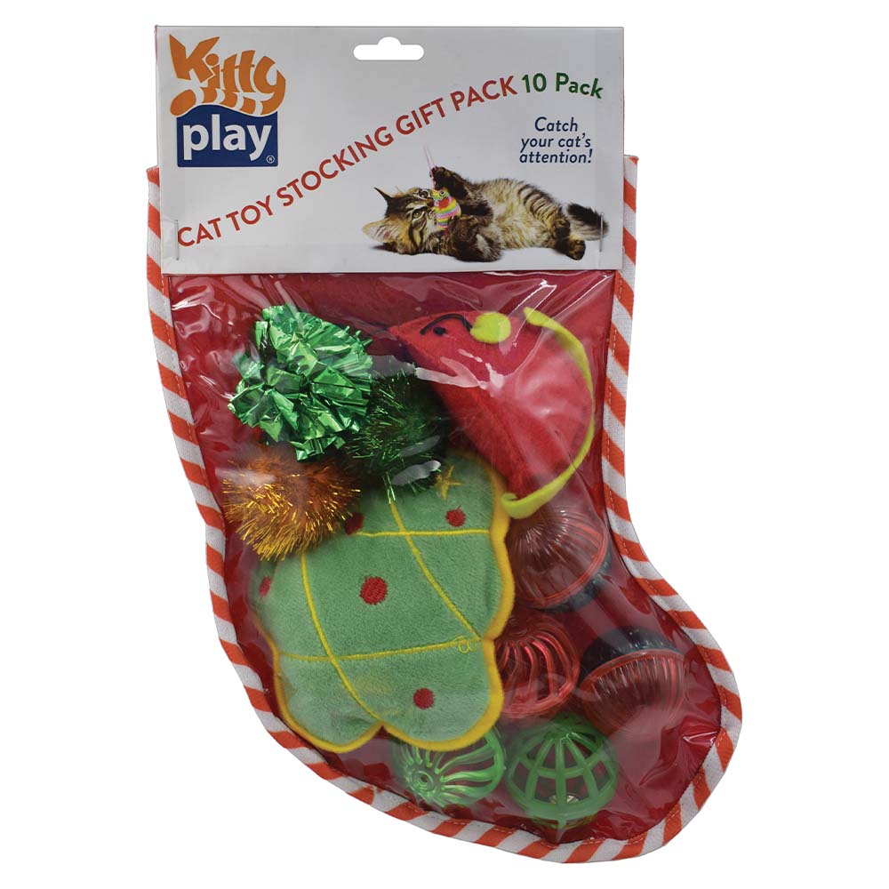 Kitty Play – Christmas Cat Toy Stocking