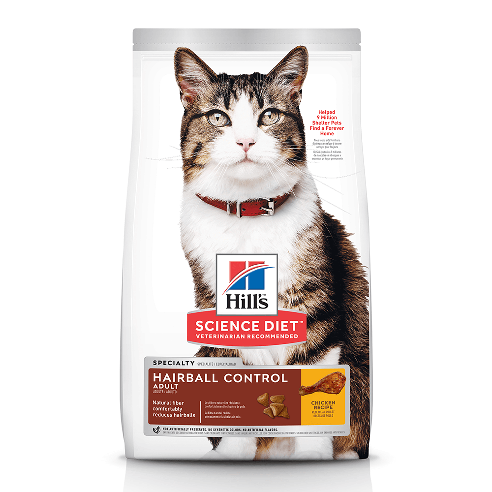 Hill’s – Science Diet – Adult Cat Food – Hairball Control