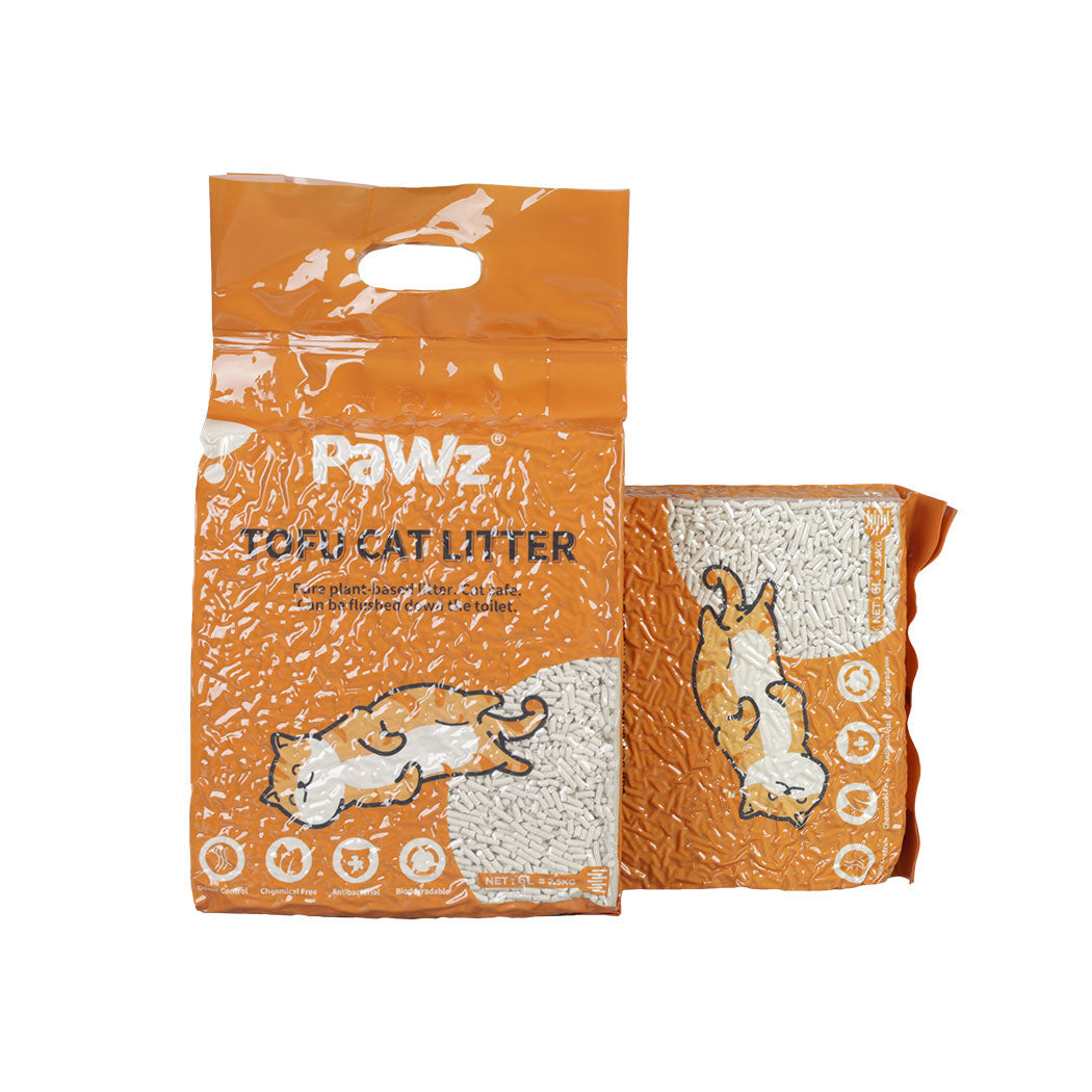 PaWz 2.5kg Tofu Cat Litter Clumping Natural x12-1894516744140230656