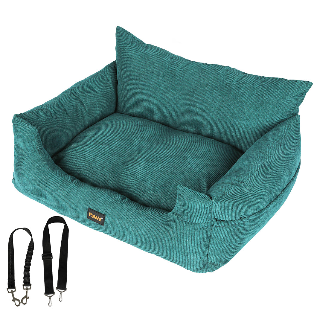 PaWz Pet Car Booster Seat Dog Protector L Green Large-1864184541636333568