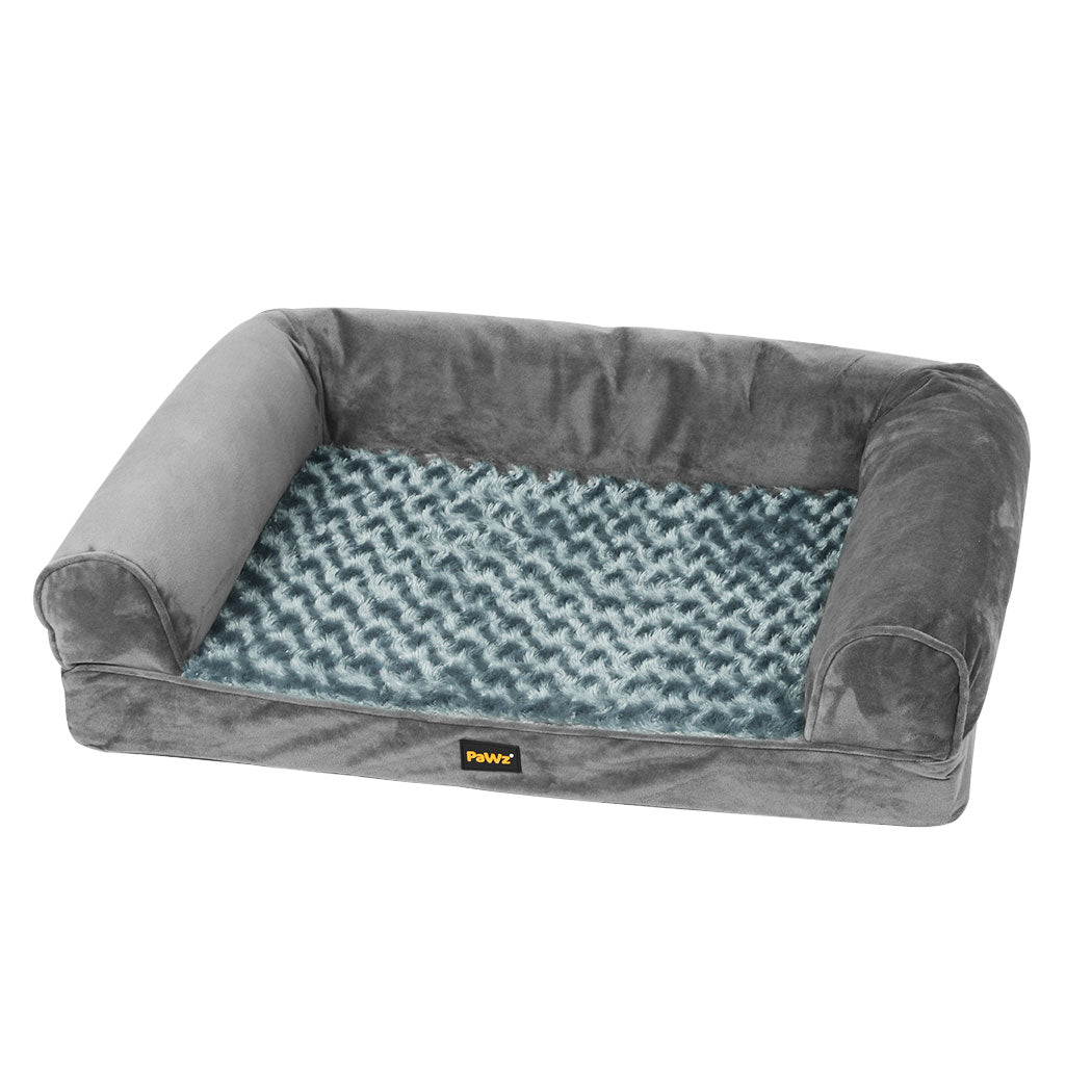PaWz Pet Bed Sofa Dog Bedding Soft Warm L Grey Large-1864184496576925696