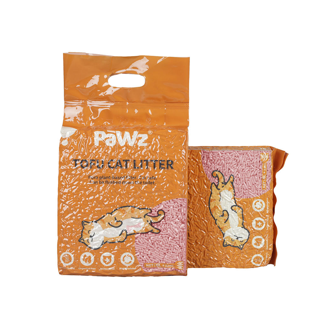 PaWz 2.5kg Tofu Cat Litter Clumping Watermelon x2-1894516744769376256