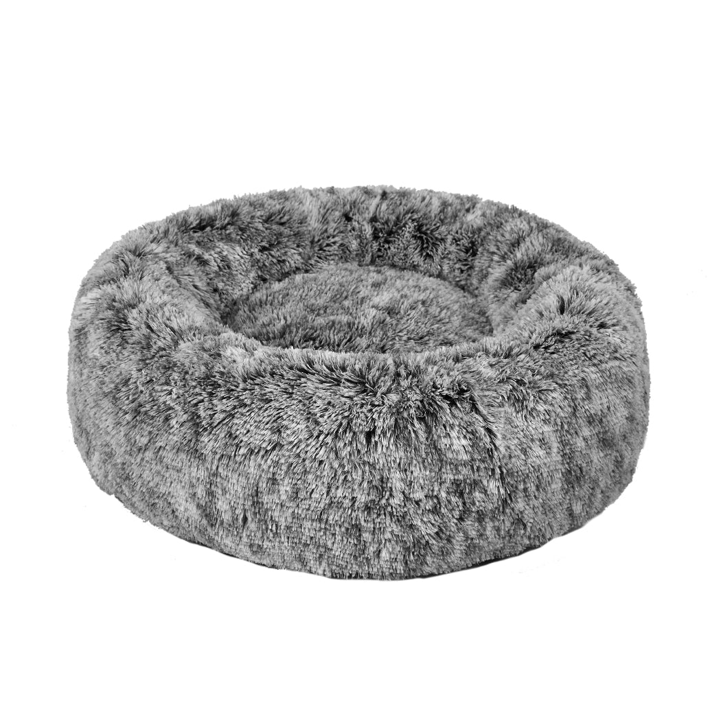 PaWz Pet Bed Cat Dog Donut Nest Calming M Charcoal Medium-1864184499739430912