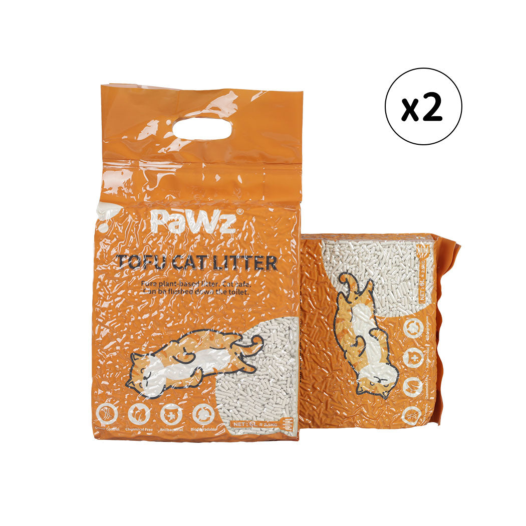 PaWz 2.5kg Tofu Cat Litter Clumping Natural-1864184550222073856