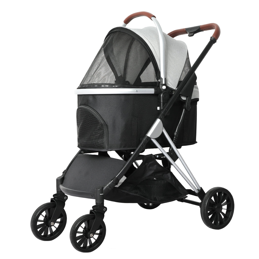 PaWz 4 Wheels Pet Stroller Dog Cat Pram-1864184625677602816