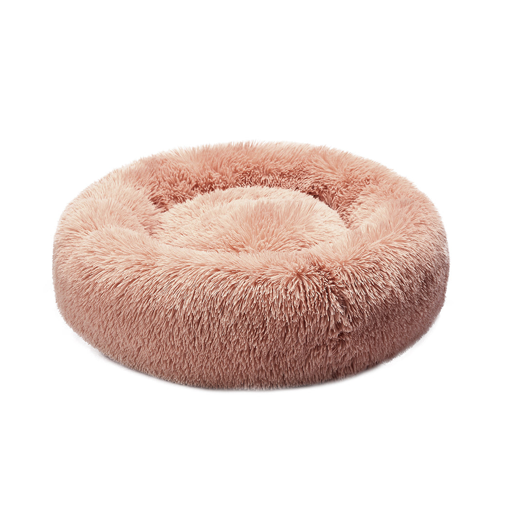 PaWz Pet Bed Cat Dog Donut Nest Calming S Pink Small-1864184309590659072