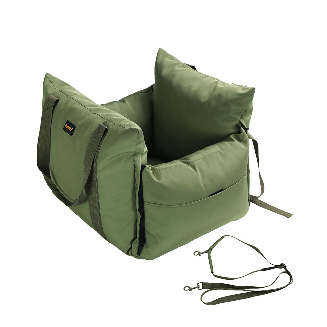 PaWz Dog Car Seat Booster Belt Green-1864184562981146624