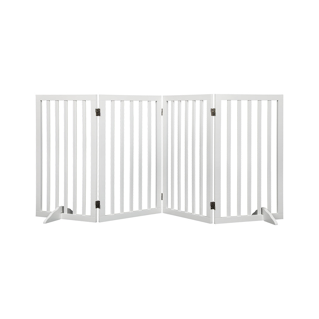 PaWz Wooden Pet Gate Dog Fence Safety White 800x 3MM-1864184510434906112