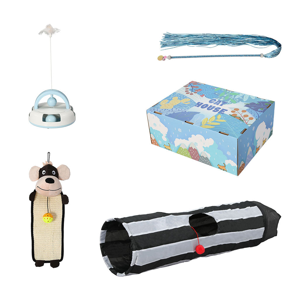 PaWz Interactive Pet Toy Set Cat Tunnel-1886651029639008256