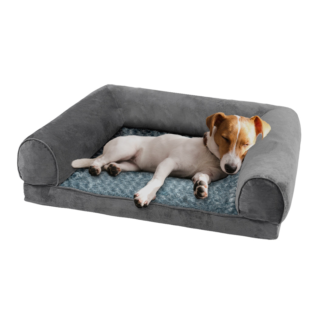PaWz Pet Bed Sofa Dog Beds Bedding Soft M Cover Grey Cover Medium-1864184497159933952