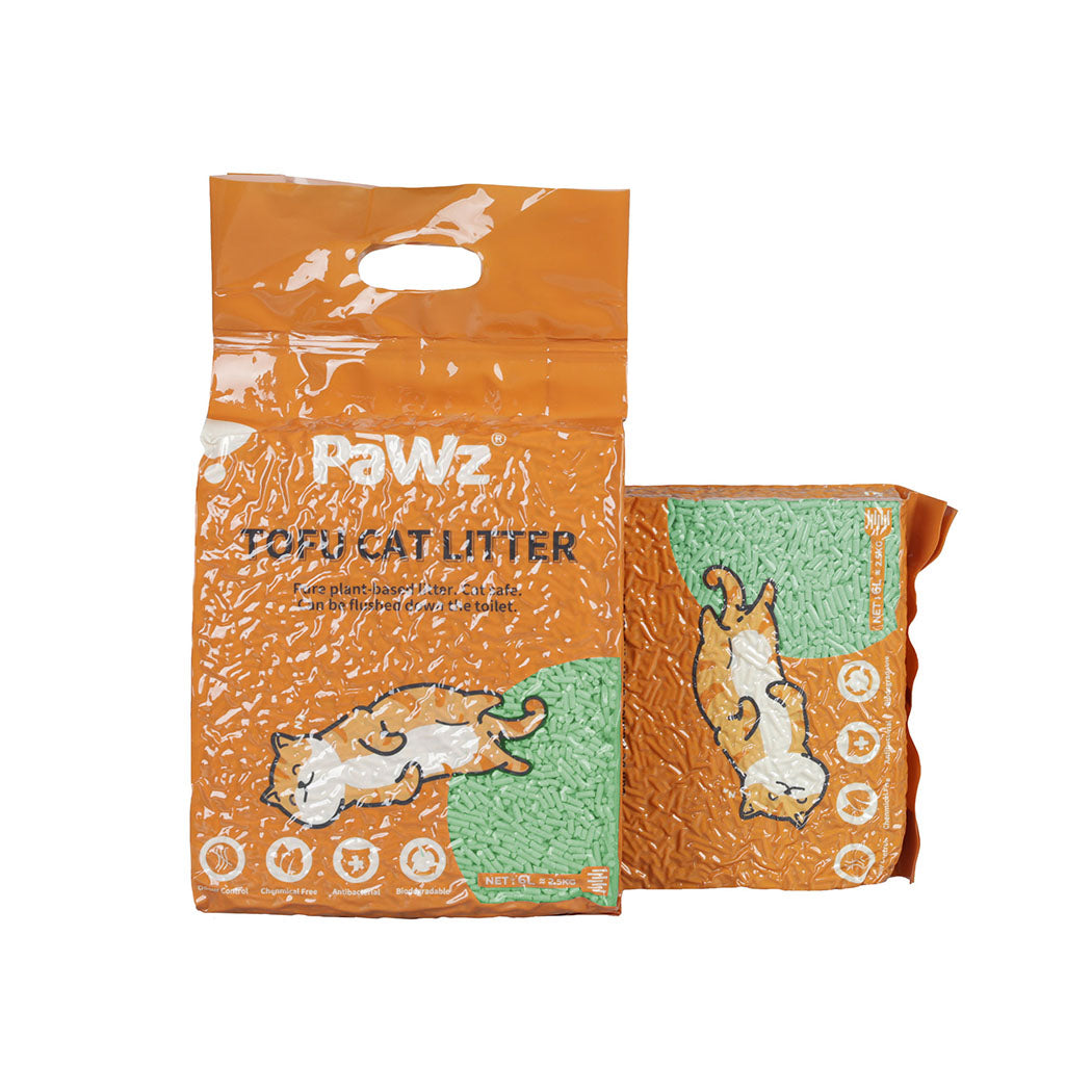 PaWz 2.5kg Tofu Cat Litter Clumping Green Tea x1-1894516743234260992