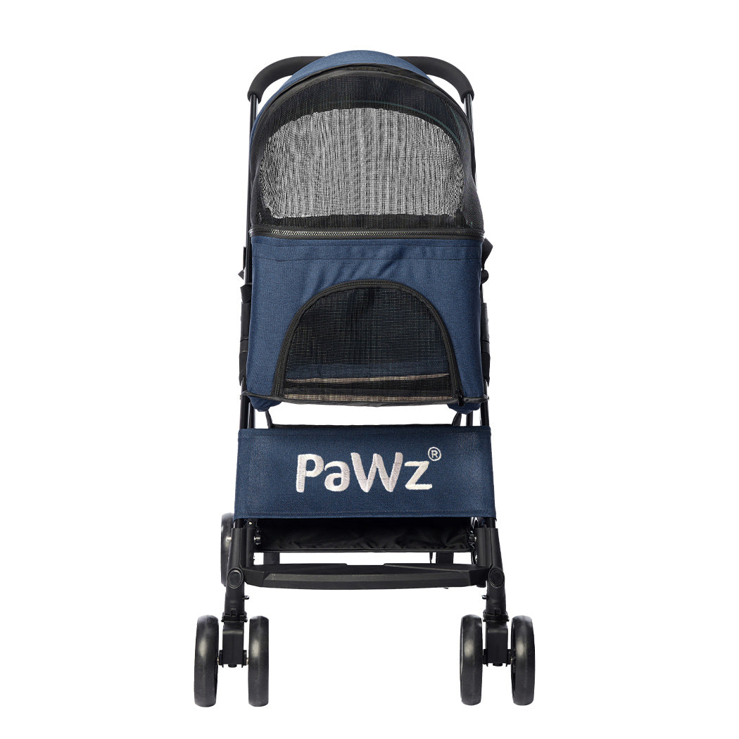 PaWz Large Pet Stroller Dog Cat Carrier Blue-1864184624461254657