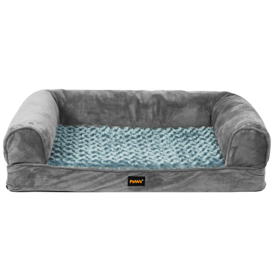 PaWz Pet Bed Sofa Dog Bedding Soft Warm L Grey Large-1864184496576925697