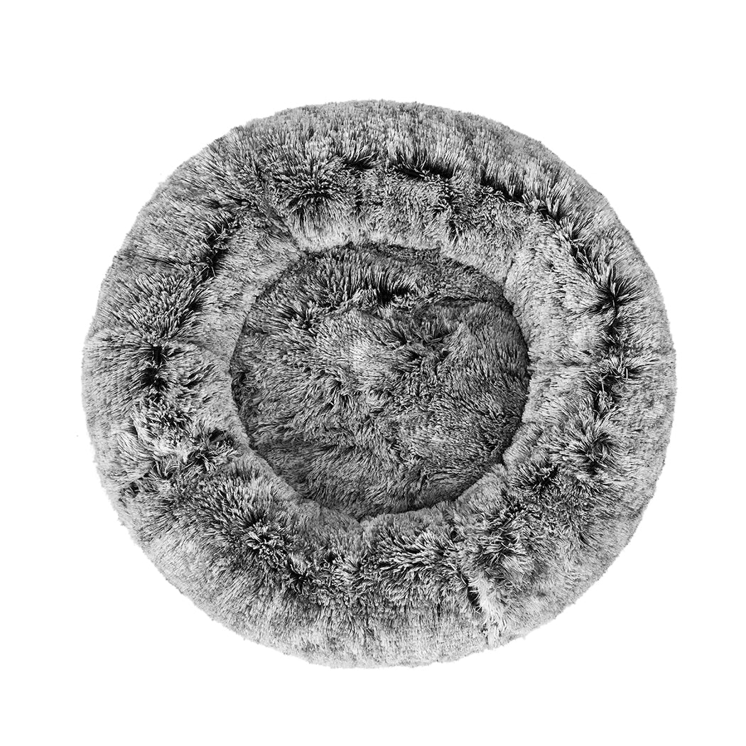 PaWz Pet Bed Cat Dog Donut Nest Calming M Charcoal Medium-1864184499739430913