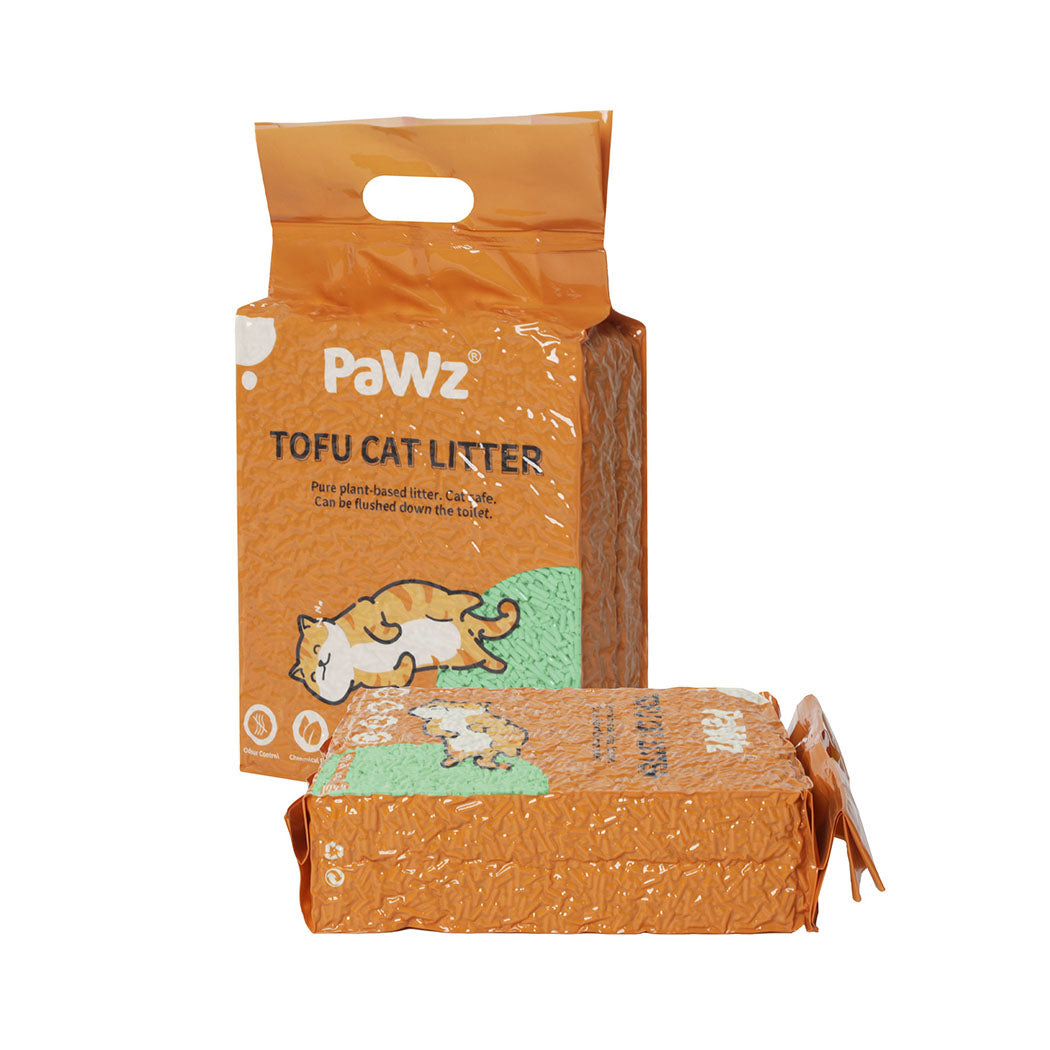 PaWz 2.5kg Tofu Cat Litter Clumping Green Tea x4-1894516743687245825