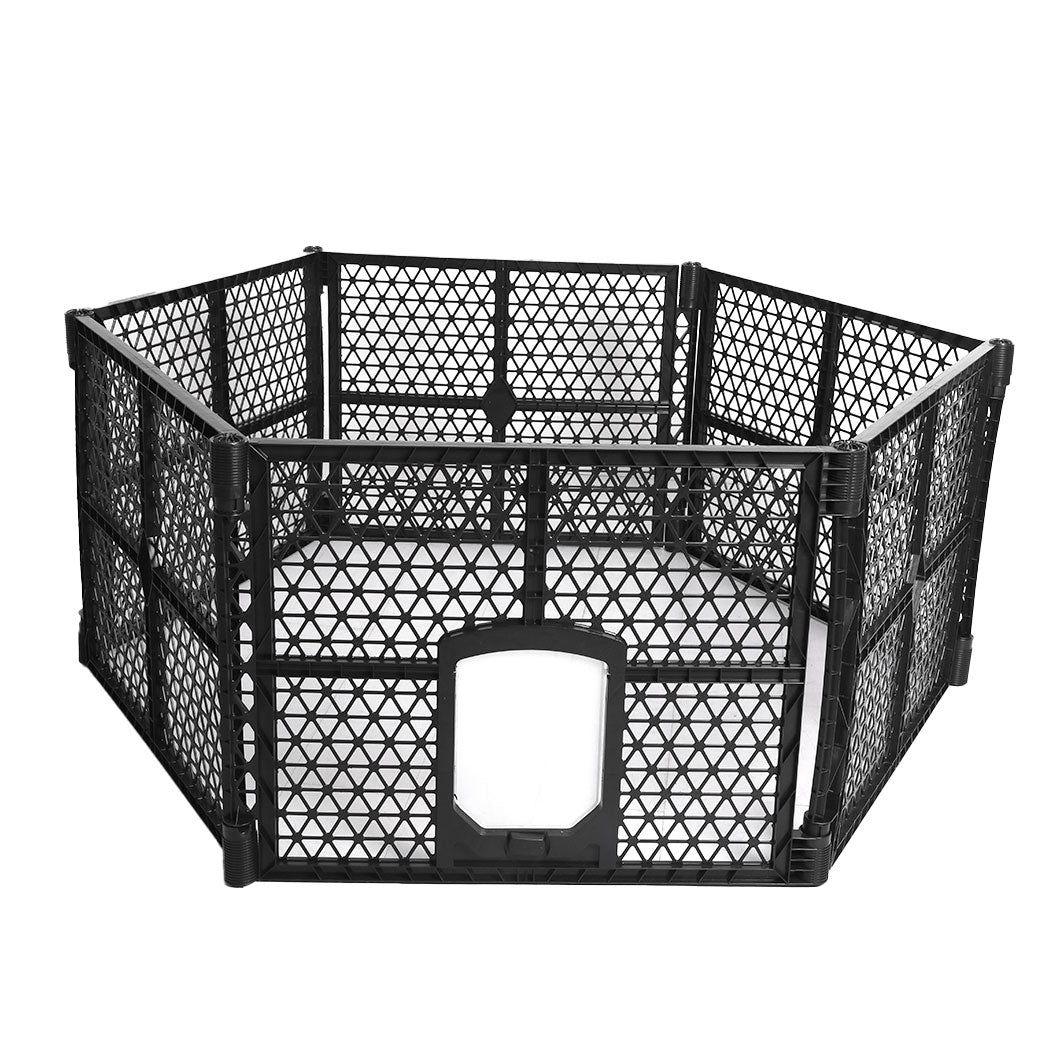 PaWz Pet Playpen Folding Dog Plastic M Medium-1864184520287326209