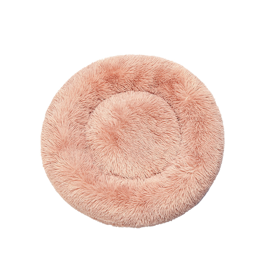 PaWz Pet Bed Cat Dog Donut Nest Calming S Pink Small-1864184309590659073