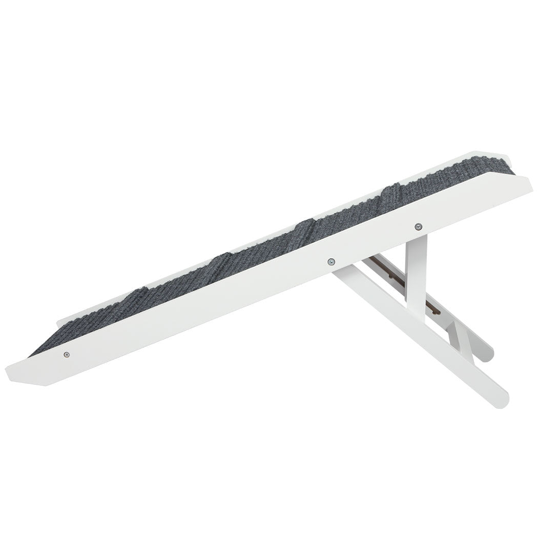 PaWz Adjustable Dog Ramp Height Stair White-1864184532278841345