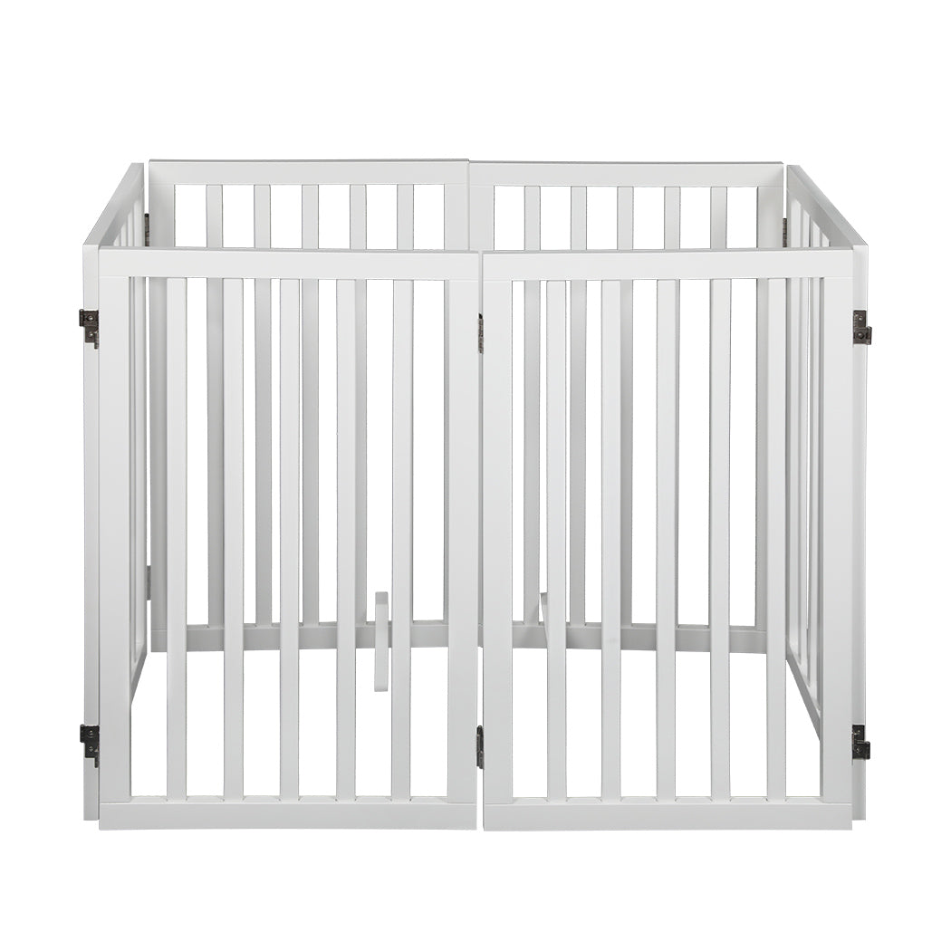 PaWz Wooden Pet Gate Dog Fence Safety White 10 Pack-1864184510858530817