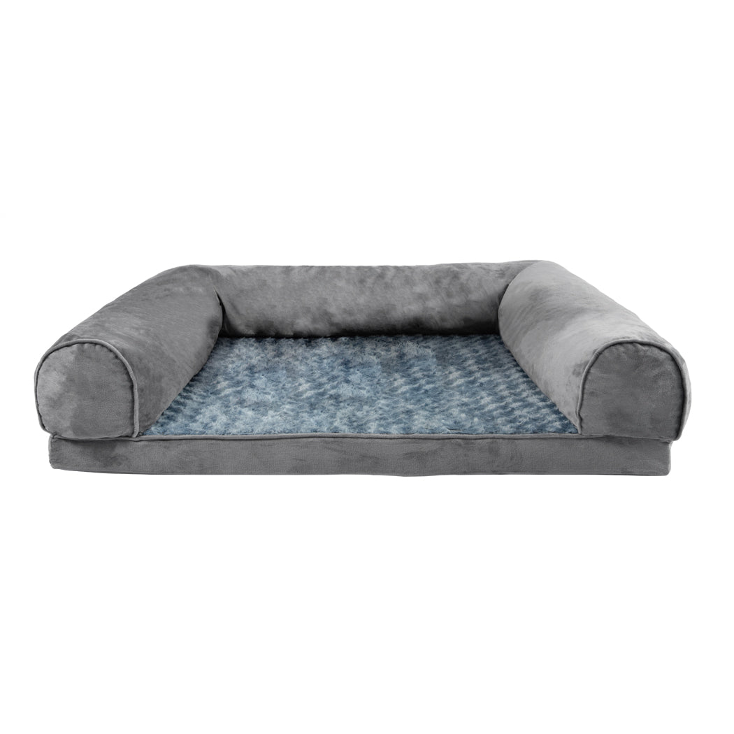 PaWz Pet Bed Sofa Dog Beds Bedding Soft M Cover Grey Cover Medium-1864184497159933953