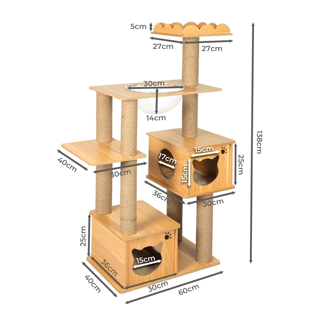 PaWz Cat Tree Scratching Post Scratcher-1864184536846438402