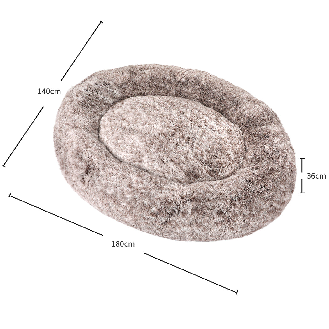 TheNapBed 1.8m Human Size Pet Bed Fluffy Brown-1864184539014893570