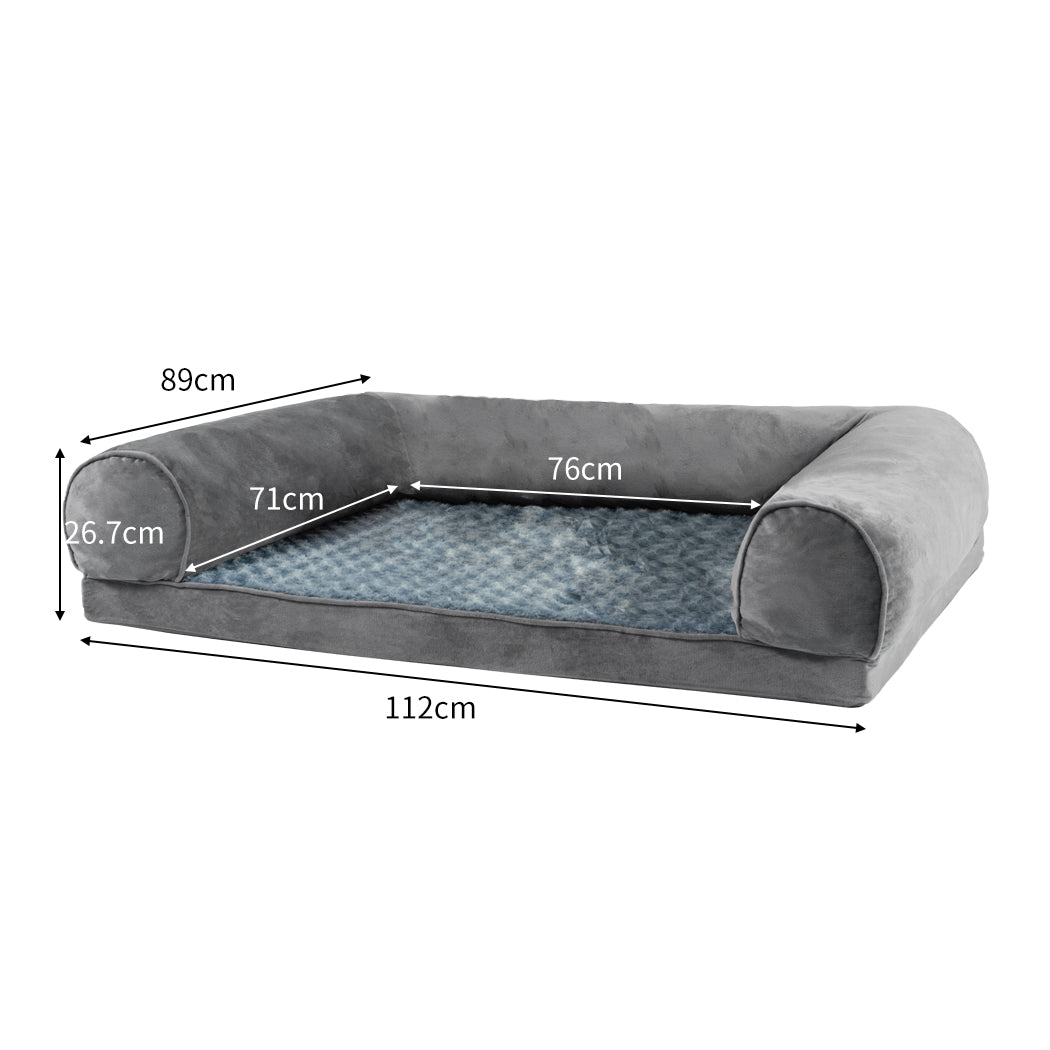 PaWz Pet Bed Sofa Dog Bedding Soft Warm XL Cover Grey Cover X-Large-1864184497583558658