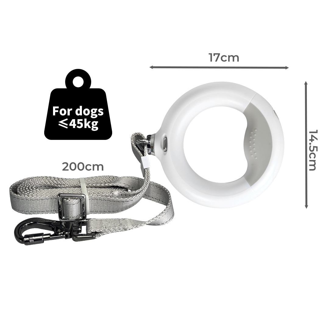 PaWz LED Dog Leash Lead Walking Rope White-1864184546812104706