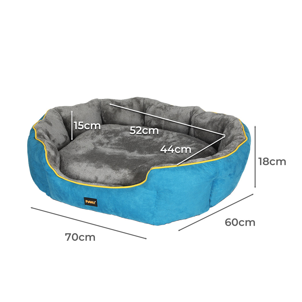 PaWz Electric Pet Heater Bed Heated M Blue Medium-1864184526775914498