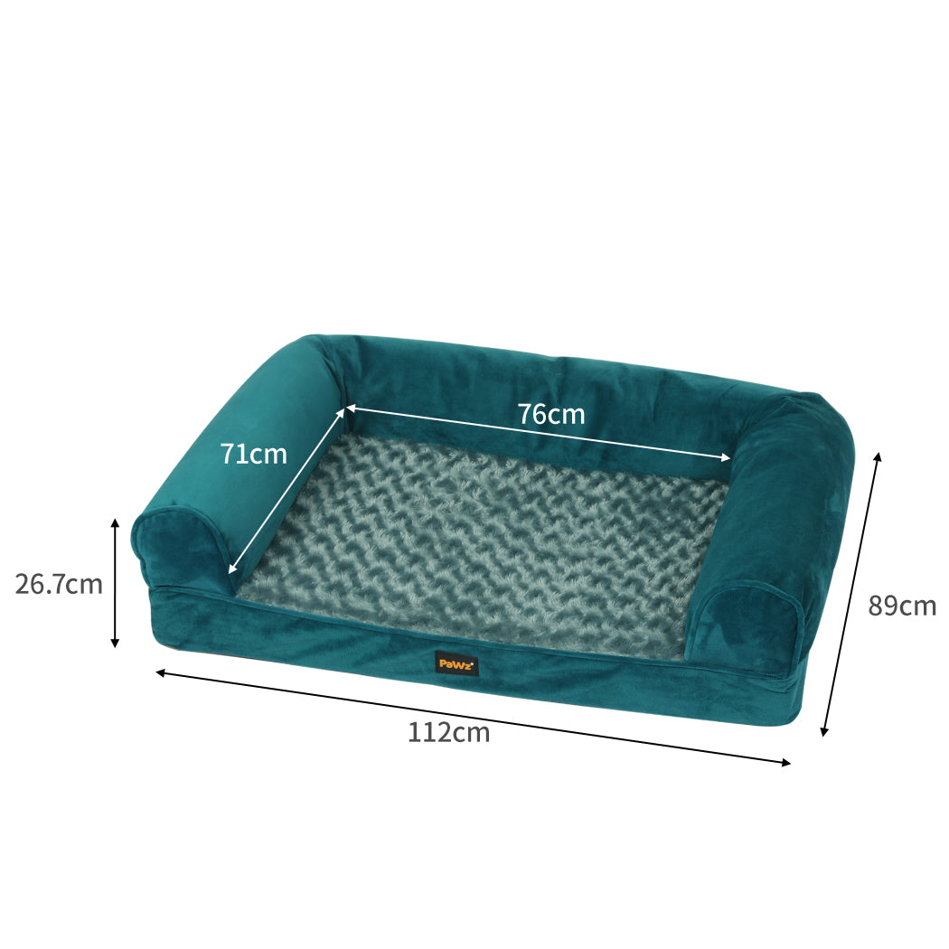 PaWz Pet Bed Sofa Dog Bedding Soft Warm L Blue Large-1864184496438513667