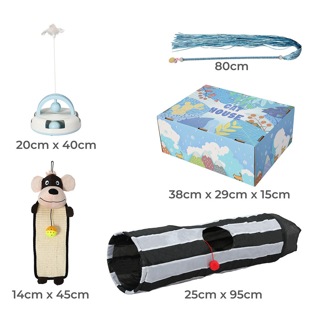 PaWz Interactive Pet Toy Set Cat Tunnel-1886651029639008258