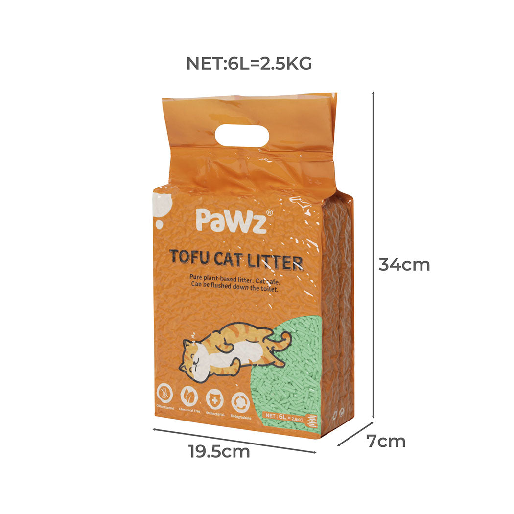 PaWz 2.5kg Tofu Cat Litter Clumping Green Tea x1-1894516743234260994