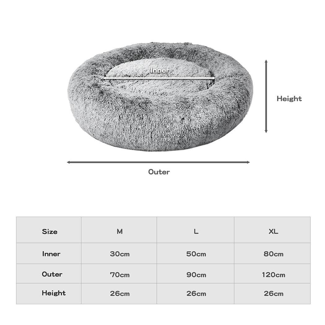 PaWz Pet Bed Memory Foam Dog Donut Charcoal X-Large-1864184559927693314