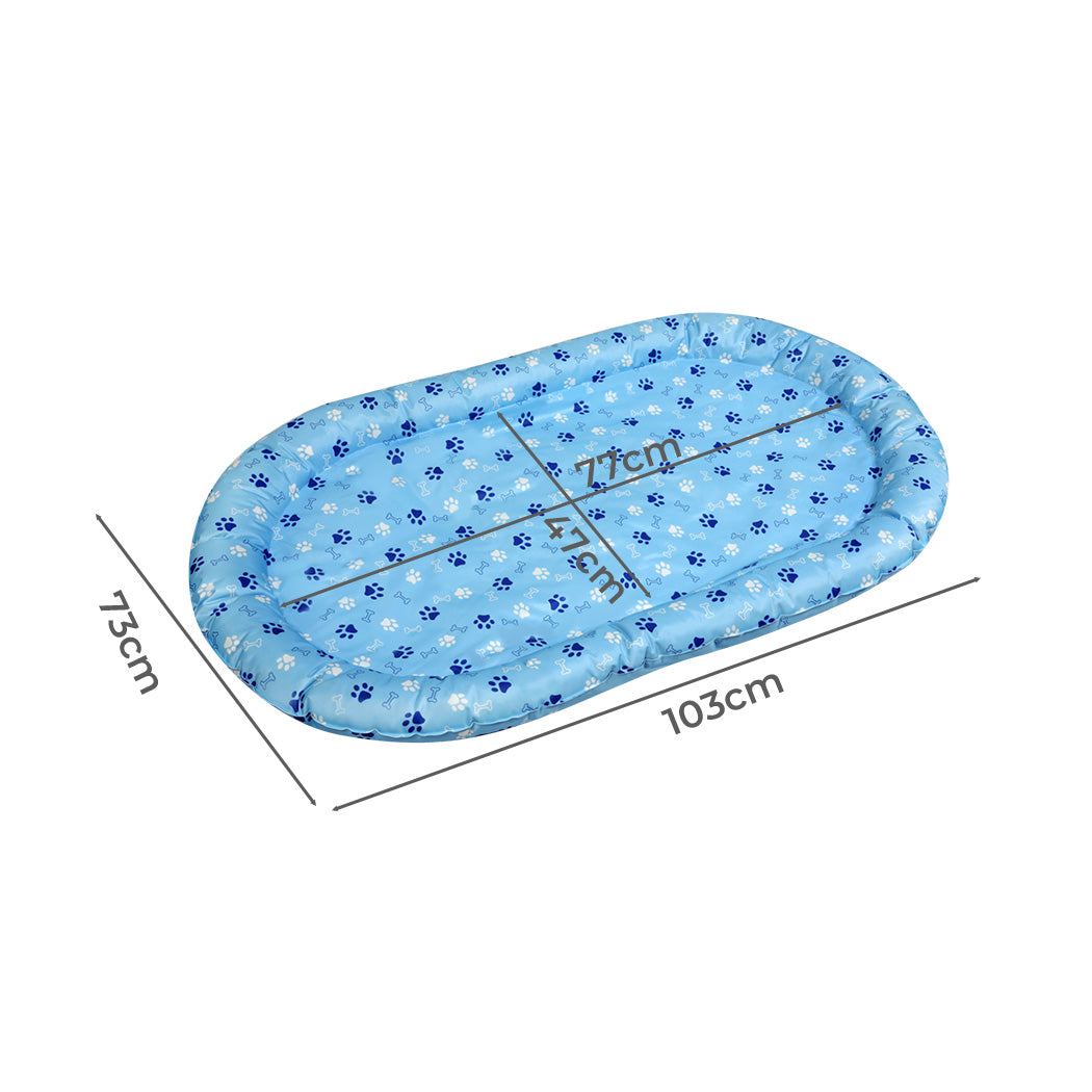 Pawz Pet Cooling Mat L Blue-1894516777866629122
