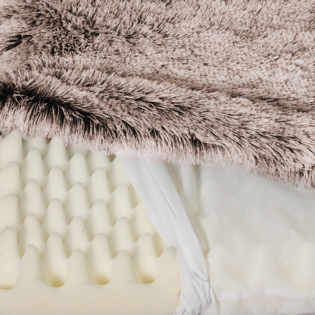 PaWz Dog Mat Pet Calming Bed Memory L Coffee Large-1864184528873066499