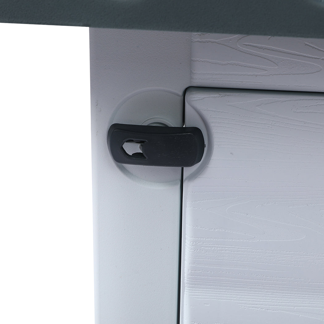 PaWz Dog Kennel Outdoor Indoor Plastic L Grey-1864184512297177091