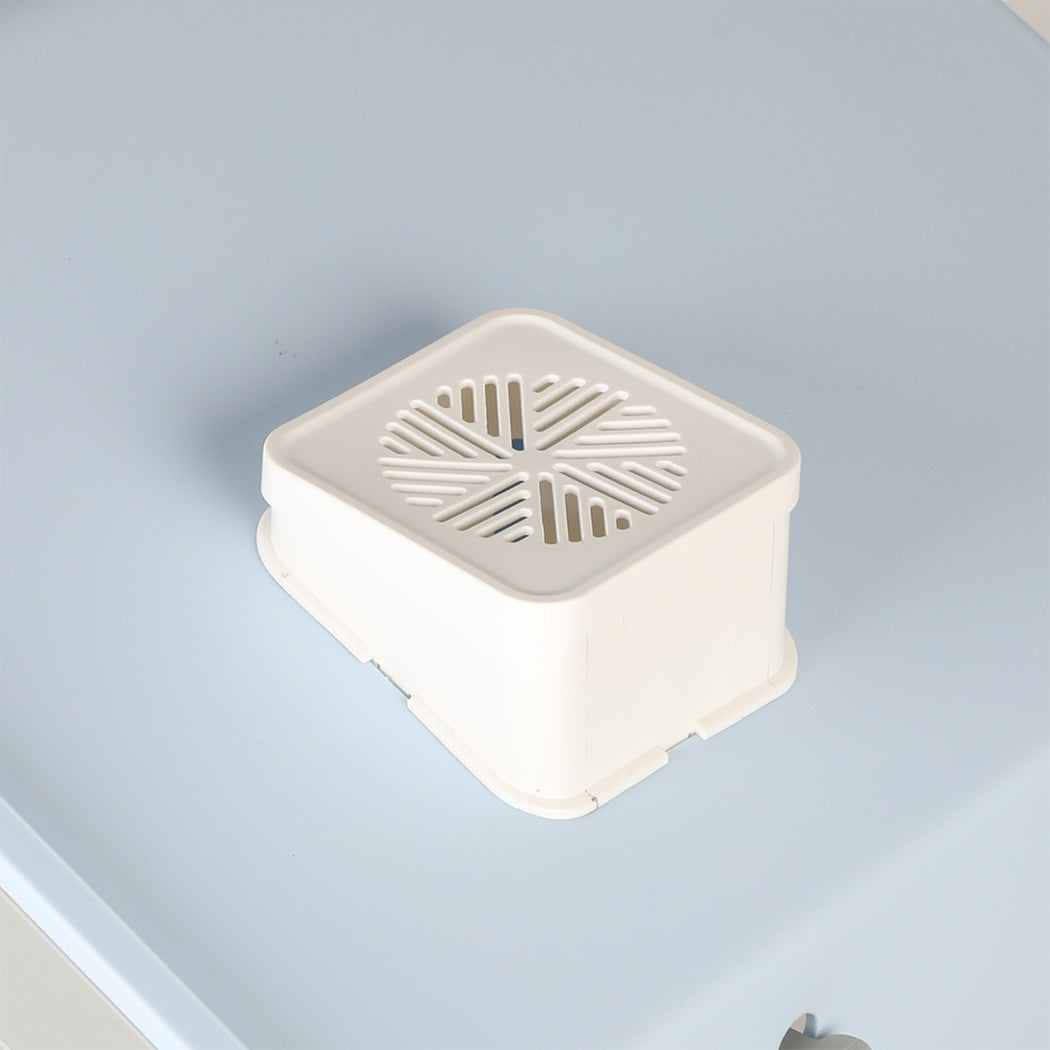 PaWz Fully Enclosed Cat Litter Box Mat Blue-1886651029785808899