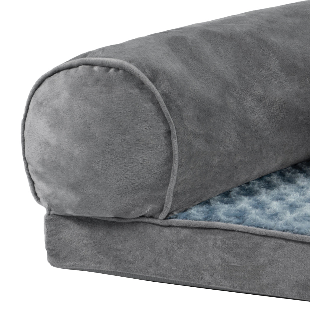 PaWz Pet Bed Sofa Dog Bedding Soft Warm XXL Cover Grey Cover XX-Large-1864184498023960579