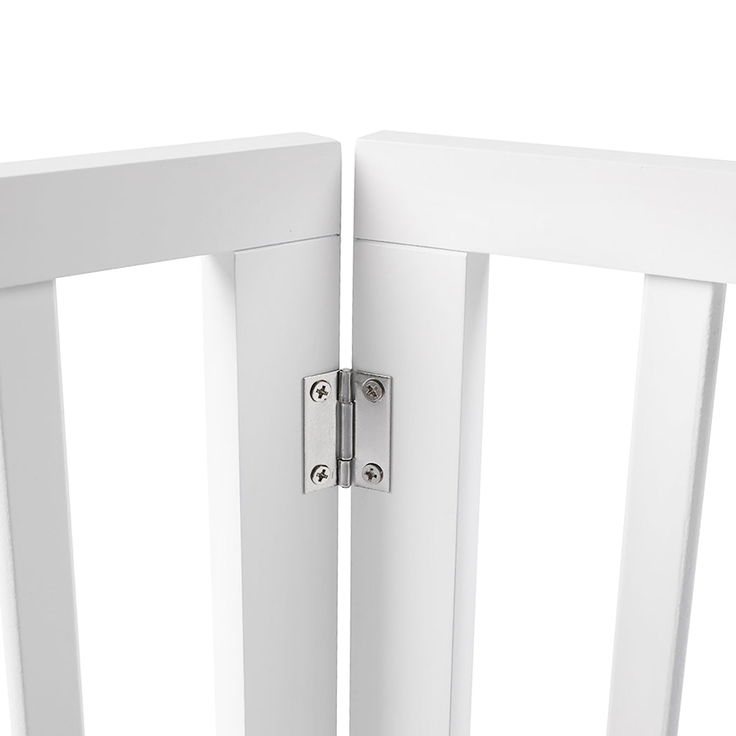 PaWz Wooden Pet Gate Dog Fence Safety White 100 Pack-1864184510720118788