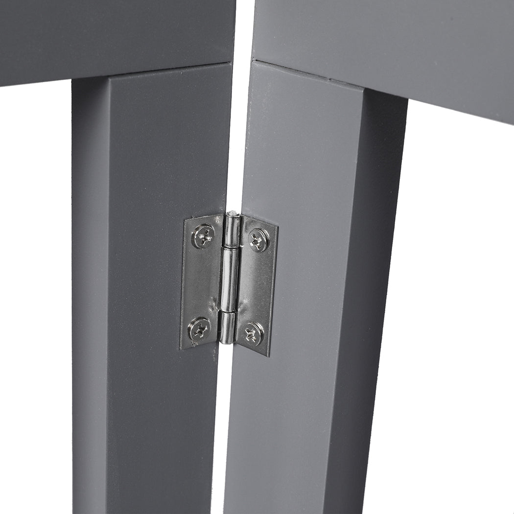 PaWz Wooden Pet Gate Dog Fence Safety Grey 100 Pack-1864184510581706756