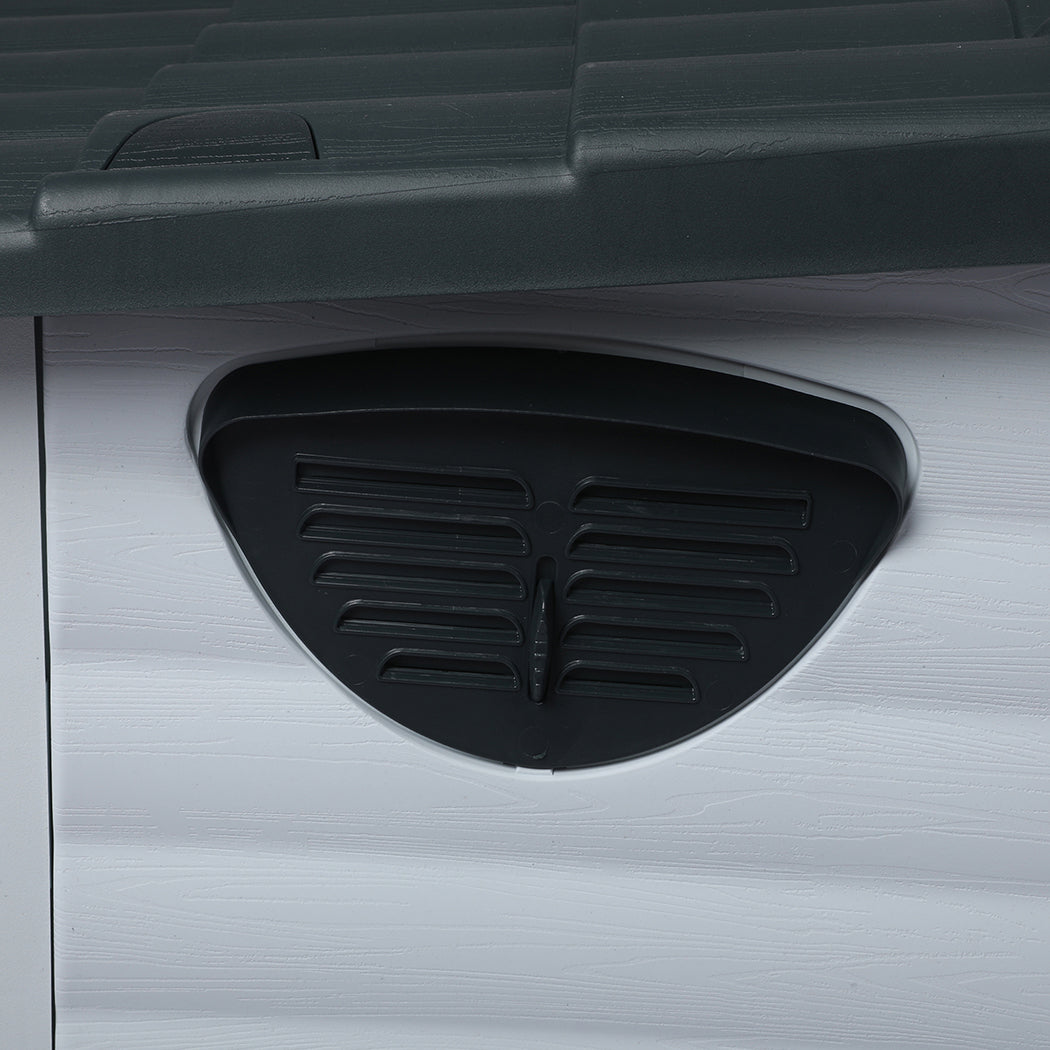 PaWz Dog Kennel Outdoor Indoor Plastic L Grey-1864184512297177092