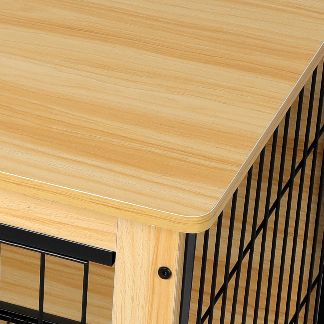 PaWz Wooden Wire Dog Kennel Side End XXL XX-Large-1864184541489532932