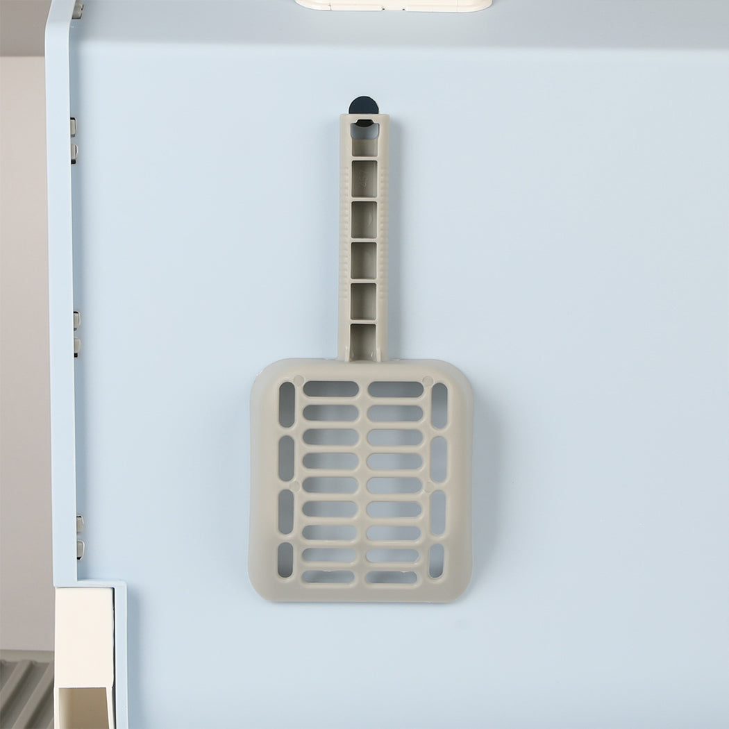 PaWz Fully Enclosed Cat Litter Box Mat Blue-1886651029785808901