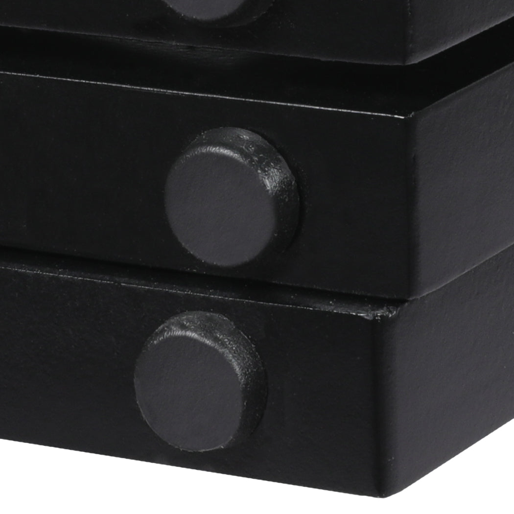 PaWz 4 Panels Wooden Pet Gate Dog Fence Black 600x 3MM-1864184510002892805