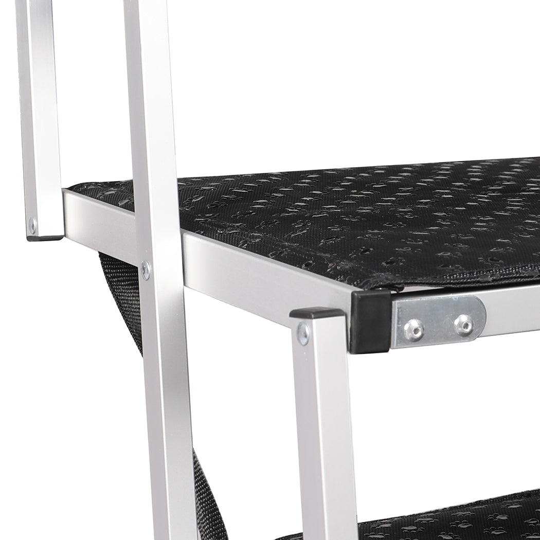 PaWz 5 Steps Dog Ramp Adjustable Height Black-1864184532979290117